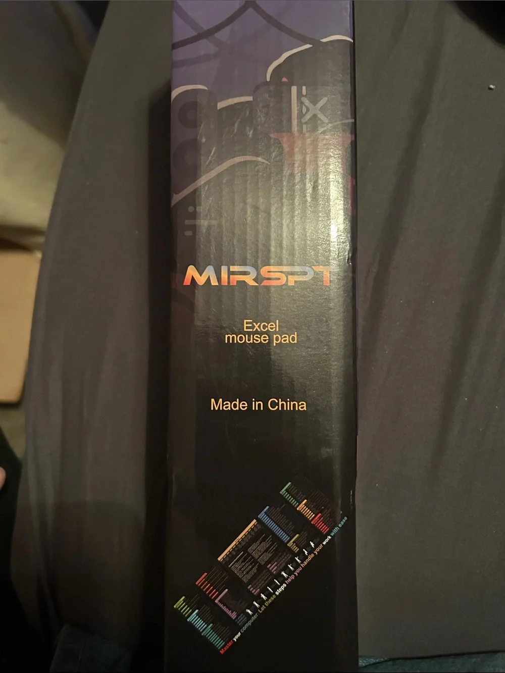 MIRSPT Black Excel Mouse Pad - Precision Surface for VR & Gaming